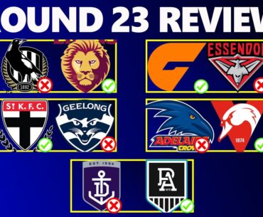 AFL Round 23 REVIEW