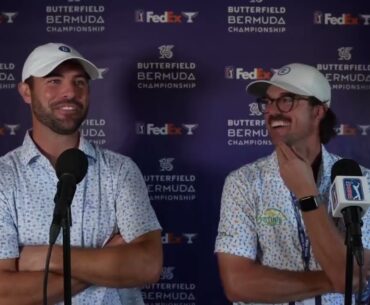 George and Wesley Bryan Wednesday Press Conference 2023 Buttefield Bermuda Championship