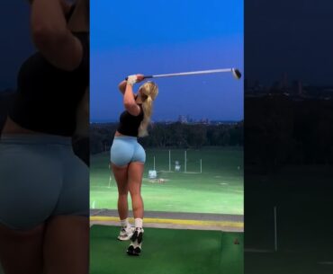 Amazing Golf Swing you need to see | Golf Girl awesome swing | Golf shorts | Emma Hartley  #fashion