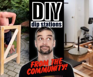 Reacting to DIY dip stations from the home gym community