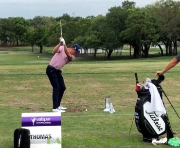 Justin Thomas Golf Swing on the Driving Range Valspar Championship 2023