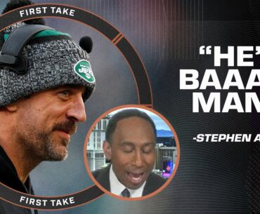 HE'S A BAAAAD MAN! 🔊 - Stephen A. defends Aaron Rodgers! | First Take