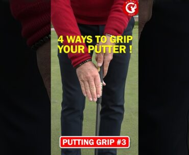 4 Ways to grip your putter #shorts