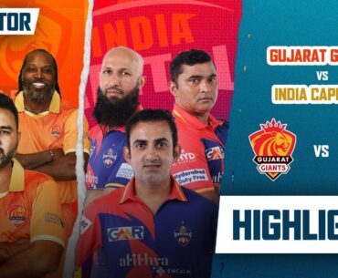 Gujarat Giants VS India Capitals |  Eliminator Highlights Match | Legends League cricket 2023