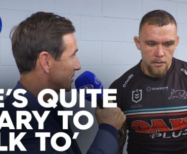Joey feels intimidated by James Fisher-Harris' massive stature: In the Sheds | NRL on Nine