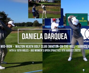 Daniela Darquea Golf Swing Driver/Mid-Iron, AIG Women's Open (Walton Heath Golf Club), August 2023.