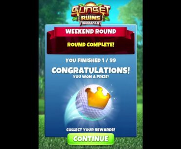 Golf Clash, Prizechest Opening - Gold*3 - Sunset Ruins Tournament!