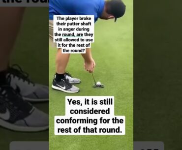 Club Broken in Anger During Round - Golf Rules Explained