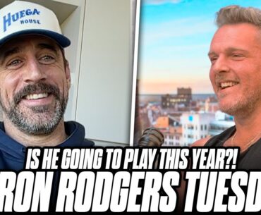 Aaron Rodgers Talks Mahomes Meltdown, Zach Wilson Balling Out & Roasts AJ Hawk | Pat McAfee Show