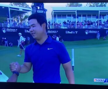 Tom Kim wins the 2023 Shriners Children’s Open ⛳️🎉🎊 his 3rd career PGA Tour win