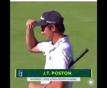 JT Poston wins the John Deere Classic 2022 ⛳️🎊🎉 7-3-22