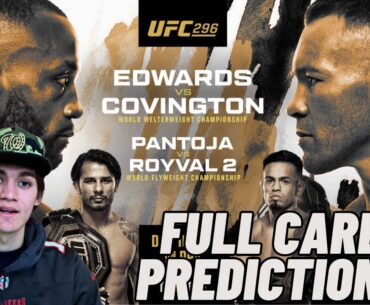 UFC 296 Edwards vs. Covington Full Card Predictions!