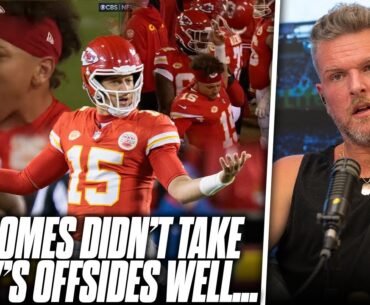 Patrick Mahomes Loses It On Sideline After Toney Offsides Call | Pat McAfee Reacts