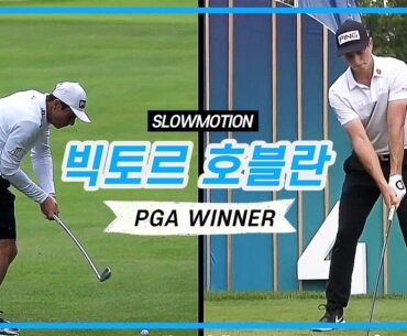 PGA 우승자 "빅토르 호블란" 스윙 슬로우모션   PGA Winner "Viktor Hovland" Swing Slow Motion