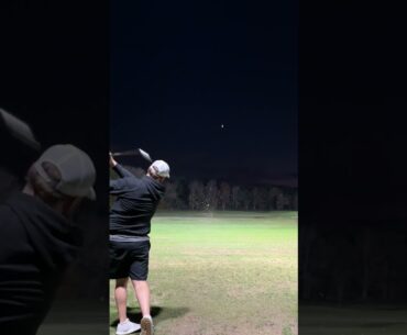 Ball flights under the lights are superior #golf #golfswing #golfer