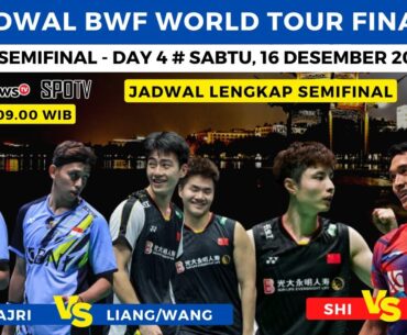 Jadwal BWF World Tour Final 2023 hari ini ~ Jojo vs Shi Yu Qi ~ Fajri vs Liang/Wang - Semifinal WTF