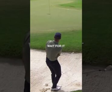 Jordan Spieth holes an IMPOSSIBLE bunker shot #golf