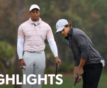 Tiger and Charlie Woods shoot 8-under 64 | Round 1 | PNC Championship | 2023