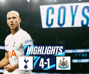 TOTTENHAM HOTSPUR 4-1 NEWCASTLE UNITED // PREMIER LEAGUE HIGHLIGHTS // RICHARLISON AT THE DOUBLE