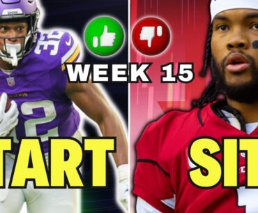 Your COMPLETE Week 15 Fantasy Football MATCHUPS Playbook | MUST Starts+MUST Sits | Ty Chandler!