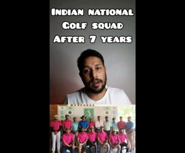 Sports News - Indian Nationl Golf squad after 7 years #golf #golfer #short #shorts #sportsnews