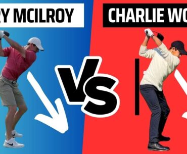 Charlie Woods Vs Rory McIlroy Swing Analysis Slow Motion