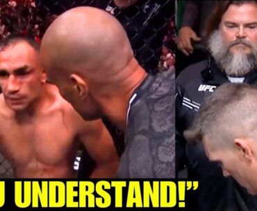 FOOTAGE: Davis Goggins In Tony Ferguson's Corner, Jack Black Walks Out With Stephen Thompson...