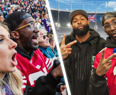 Specs Gonzalez and Chloe Burrows go backstage at the NFL with Odell Beckham Jr 🍿 | SCENES