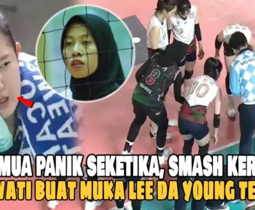 INI BARU SADIS! HEADSHOT BRUTAL Megawati Menghantam Kepala Lee Da-Yeong Sampai Terpental Dilapangan