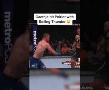 When Gaethje hit rolling thunder on Poirier 😤