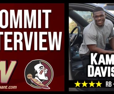 FSU Football Recruiting COMMIT INTERVIEW | RB Kam Davis excited to sign with #FSU | Warchant TV