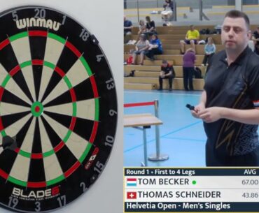 Tom Becker vs Thomas Schneider Highlights / Helvetia Open Men's Singles First Round 2023