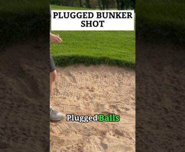 HOW I PLAY THE PLUGGED BUNKER SHOT #shortgame #bunkertips #golftips