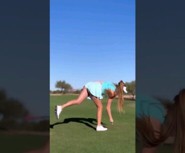 Claire Bear #golf #golfswing #shorts