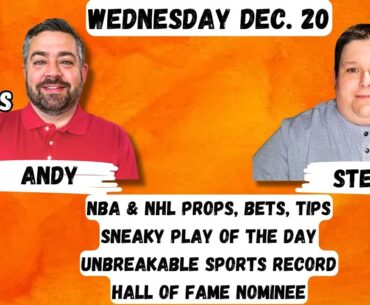 NBA & NHL Props, Bets, Tips+Sneaky Play Of The Day & Unbreakable Sports RecordHall of Fame Nominee