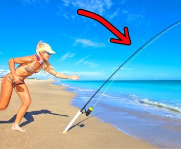 Beach Fishing For Florida Pompano! (Catch & Cook Compilation)