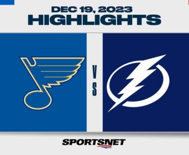 NHL Highlights | Blues vs. Lightning - December 19, 2023
