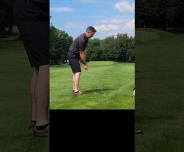 Forward Tees Break 30 Challenge First Hole Too Easy? #golf #shorts