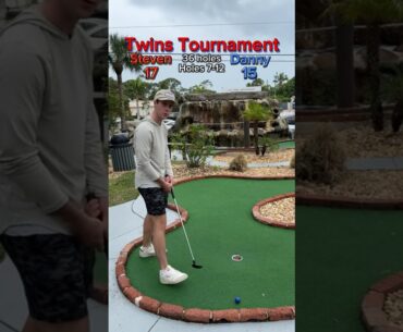 Twins Tournament 36 Holes Round 1 | Holes 7-8 #minigolf #minigolfcourse #miniputt #puttputt #golf