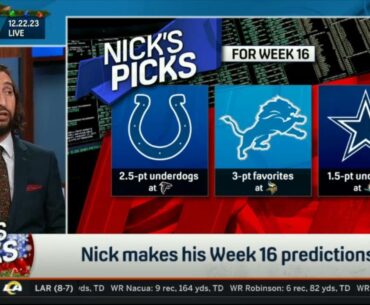 FIRST THINGS FIRST | Nick makes his Week 16 predictions: Take Cowboys as 1.5-point underdogs