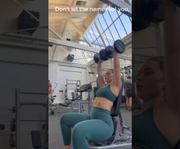 Dumbbells shoulder press with Harriet Rankin #gym #dumbbells #press #trending #training #short #ufc