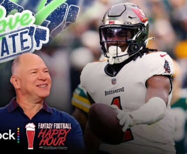 Week 16 Love/Hate: Rachaad White, Rashee Rice, David Njoku and more | Happy Hour (FULL SHOW)