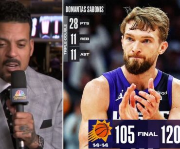 "Light the Beam!!!" - ESPN reacts to Kings beat Suns at home 120-105; Domantas Sabonis: 28 Pts