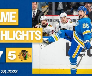 Game Highlights: Blues 7, Blackhawks 5