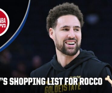 Klay Thompson shares what he got his dog Rocco for Christmas | NBA on ESPN