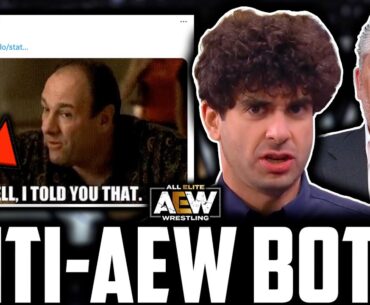 AEW Tony Khan PROOF Of ANTI-AEW BOTS From WWE? | Bischoff Says Khan FULL OF S*** Over WBD TALKS?