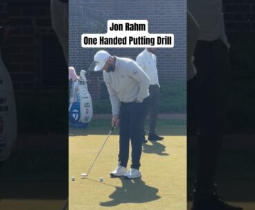 Jon Rahm Putting Drill One Handed