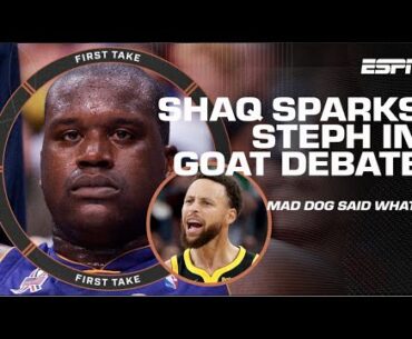 Shaq’s GOAT comments SPARK INTENSE DEBATE by Mad Dog 😂 🐐 | First Take