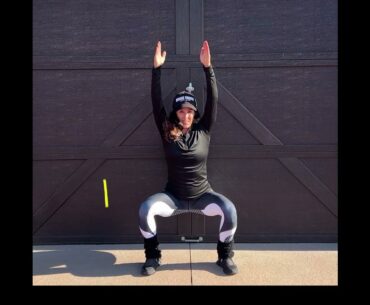 Wall Roll Squats (great for the golf swing)