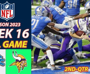 Detroit Lions Vs Minnesota Vikings FULL GAME Week 16 12/24/2023|NFL 2023 |